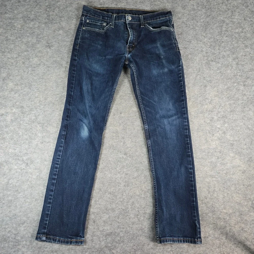 Levi's Mens Blue 511 Slim Fit Stretch Denim Jeans 33x32